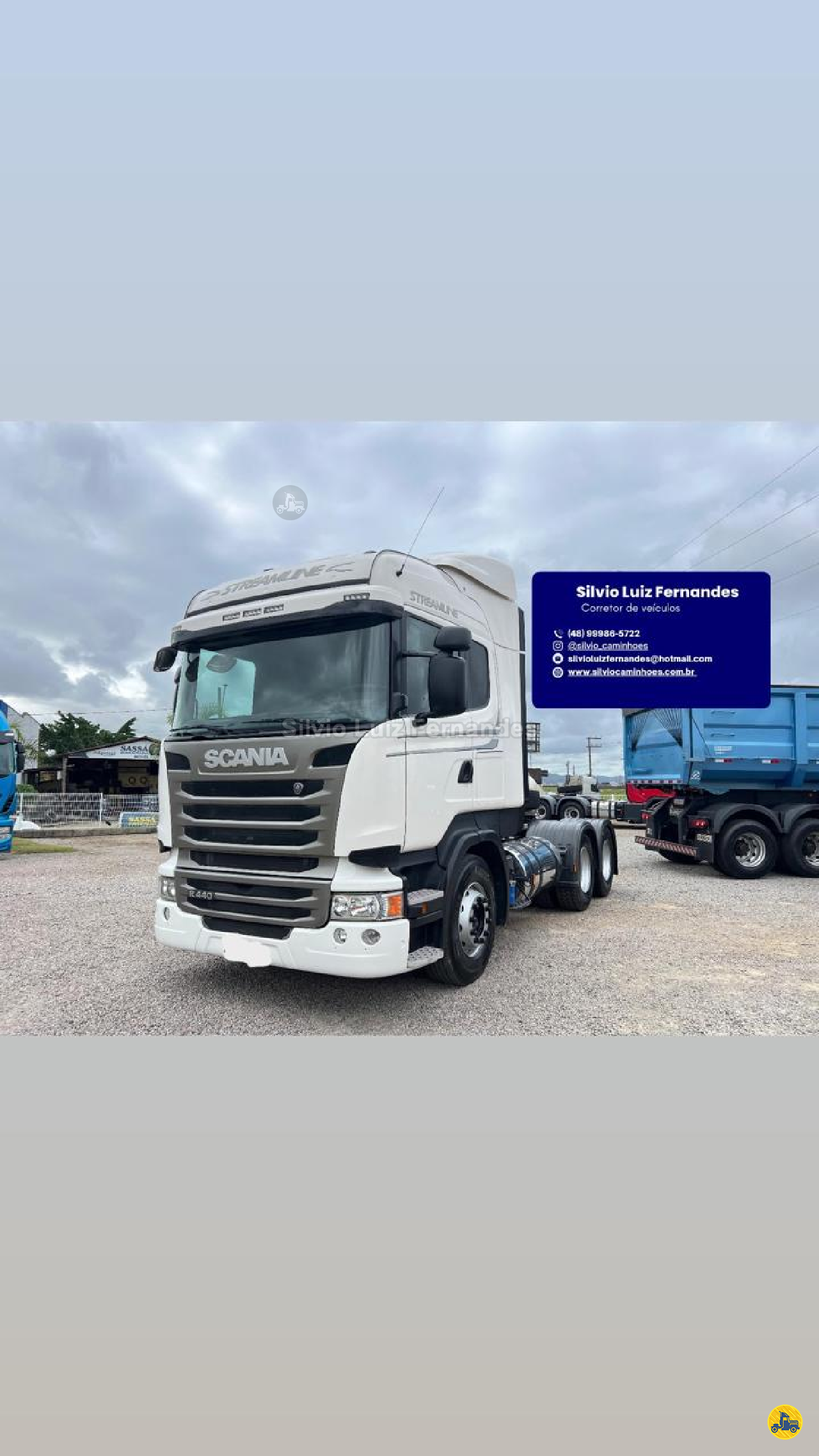 CAMINHAO SCANIA SCANIA R440 Cavalo Mecânico Cavalo 6x2 Silvio Caminhões TUBARAO SANTA CATARINA SC